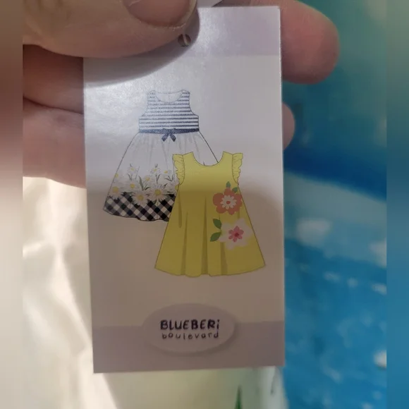 Blueberi Blvd NWT 2 Striped and Floral Kids Dresses Size 3T - Picture 5 of 5